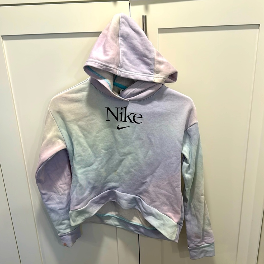 Nike tie dye hoodie girls size 8-9